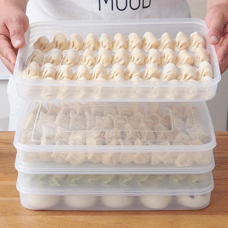 Food Storage Refrigerator - Caja de Almacenamiento Transparente para Cocina,