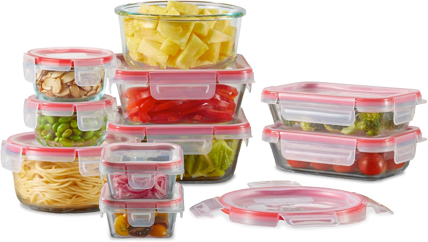 Food Storage Non Toxic - Juego de Recipientes Herméticos de Vidrio