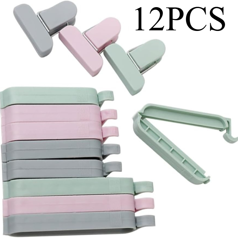 Food Storage Plastic Bag - 12 clips selladores de plástico de