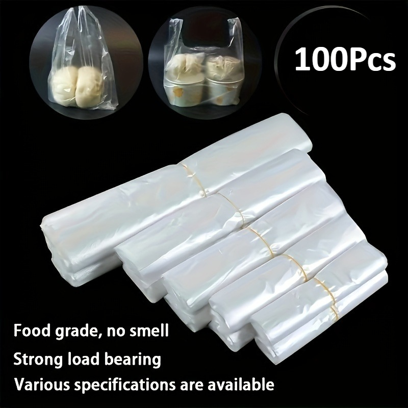Food Storage Plastic Bag - 100 Uds. Bolsas de Plástico Transparentes