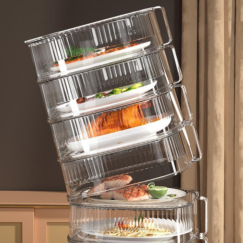 Food Storage Non Toxic - Cubierta transparente apilable resistente al calor,