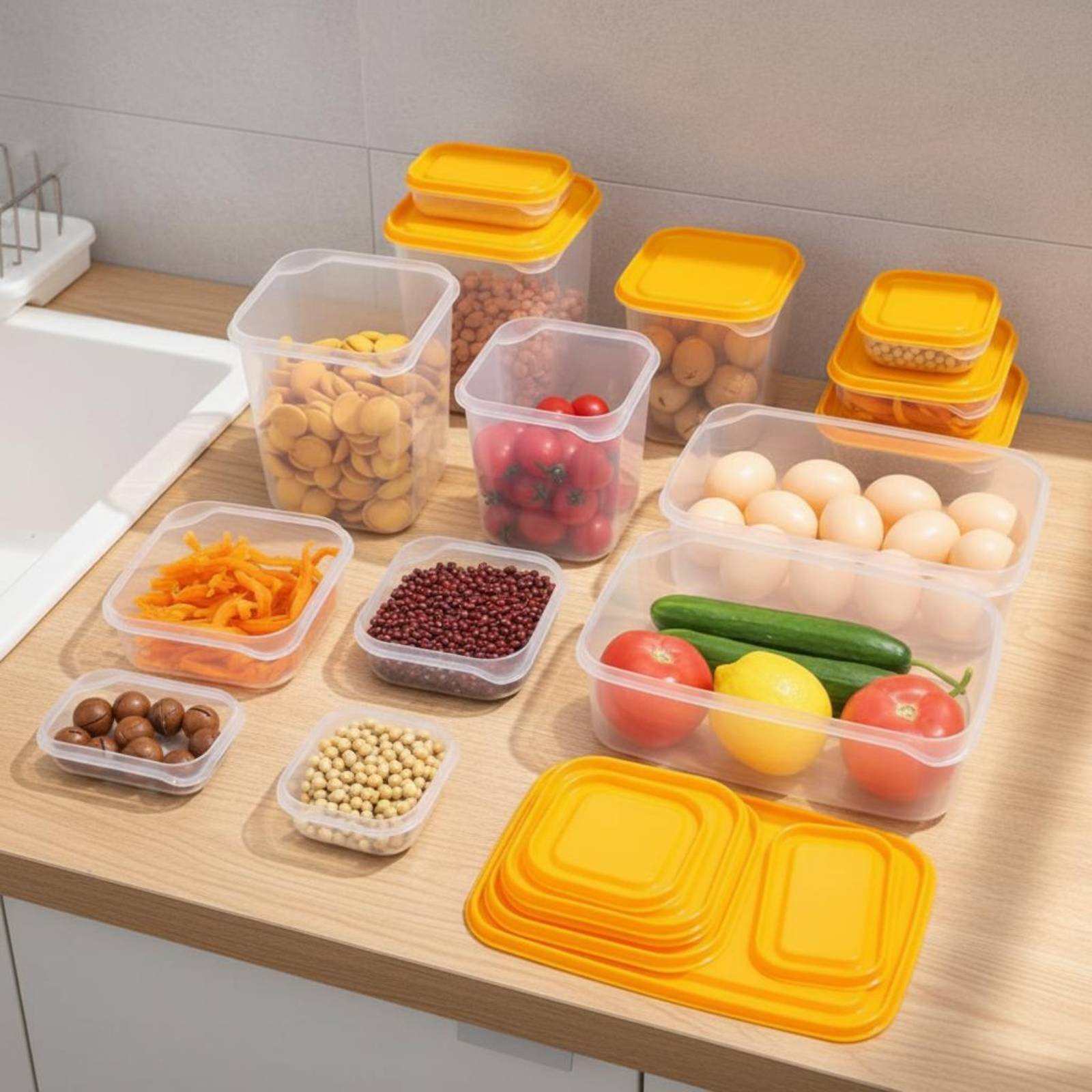 Juego de 17 Recipientes para R - Food Storage Refrigerator reseña y precio