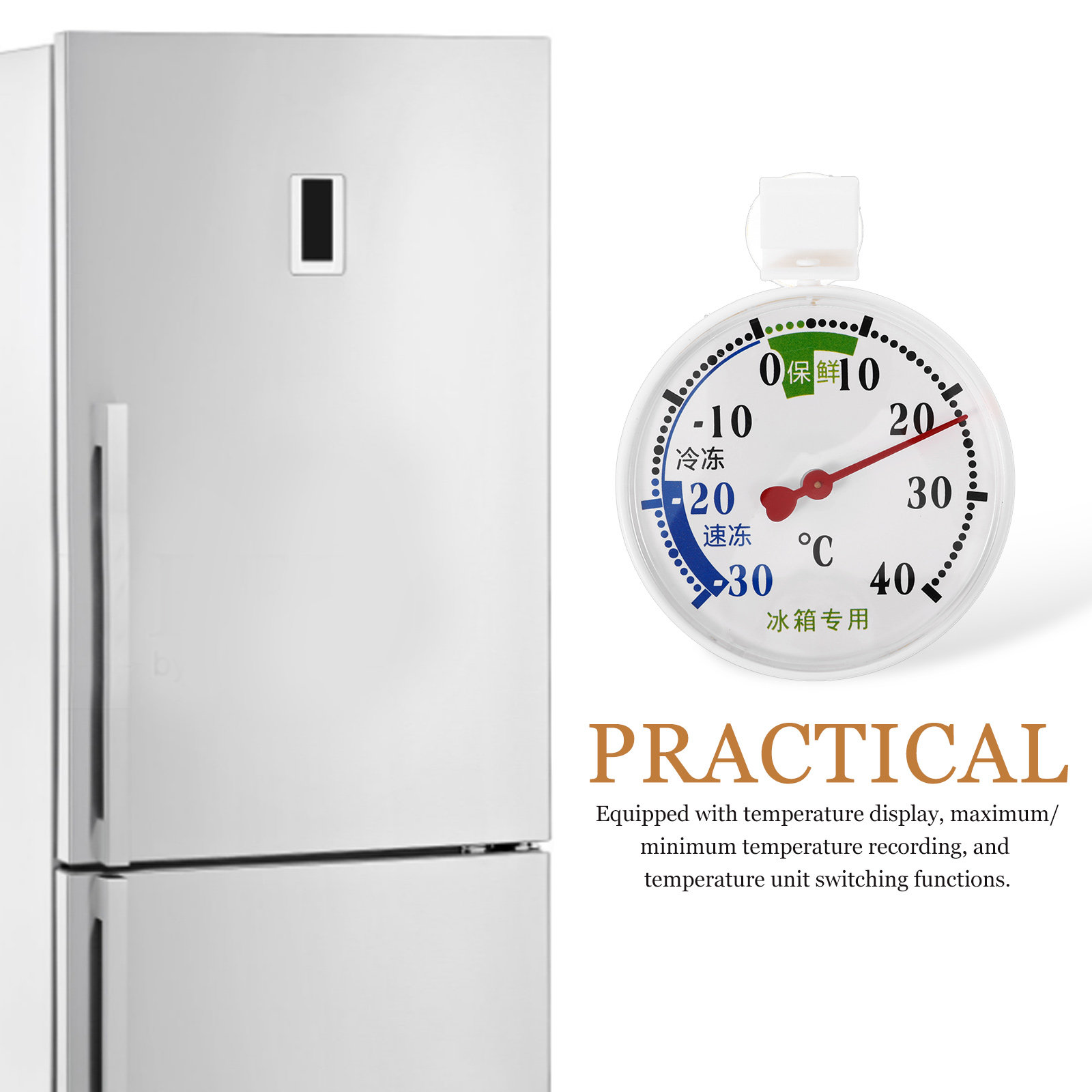 Termómetro de Alta y Baja Temp - Food Storage Refrigerator reseña y precio
