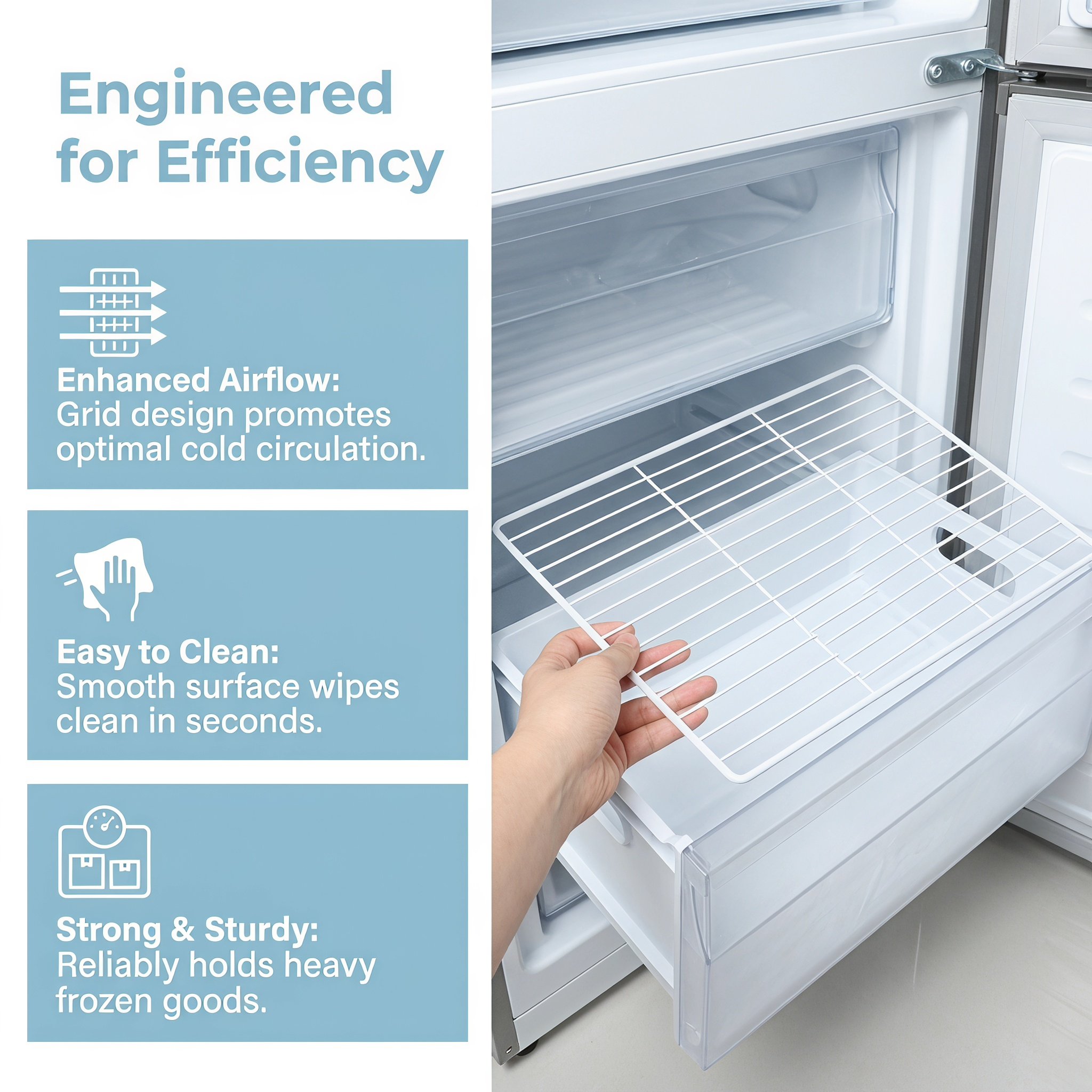 Estante Divisor de Metal para  - Food Storage Refrigerator reseña y precio
